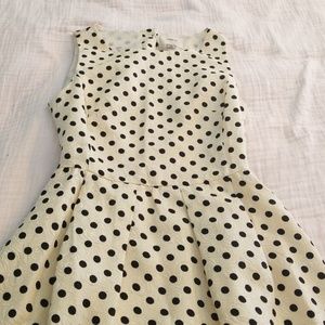 Sz. Small dress, polka dot print A-line